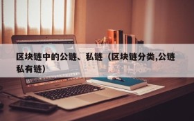 区块链中的公链、私链(区块链分类,公链 私有链)