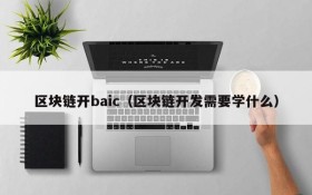 区块链开baic(区块链开发需要学什么)