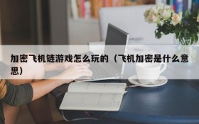 加密飞机链游戏怎么玩的(飞机加密是什么意思)
