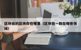 区块链的区块存在哪里(区块链一般在哪些领域)