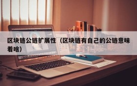 区块链公链扩展性(区块链有自己的公链意味着啥)