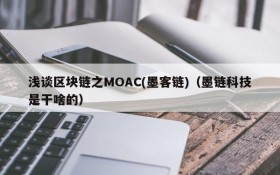浅谈区块链之MOAC(墨客链)(墨链科技是干啥的)