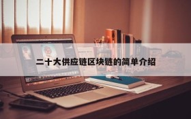 二十大供应链区块链的简单介绍